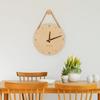 1Pc 25/30cm Round Solid Wood Hanging Clock Nordic Style Creative Home DIY Decoration Wall Clocks for Living Room Bedroom Kitchen