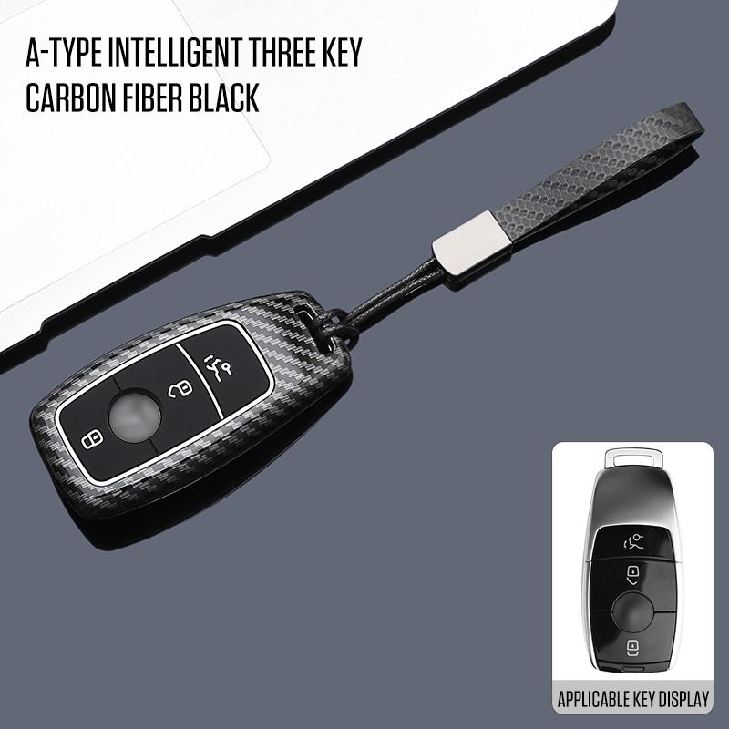 Interior Mouldings Car Key Case Cover For Mercedes Benz E S G Class GLC CLE CLA GLB GLS W177 W205 W213 W222 X167 AMG E200 E260 S