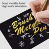 3Pcs Metallic Paint Marker Pen Water Resistant Paint Pen For Art Illustrations Card Making Scrapbooking Drawing