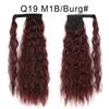 Synthetic Long Curly Clip In Hair Extensions Ponytail Hair Wig Heat-Resistant Curly Pony Tail Wig For Women