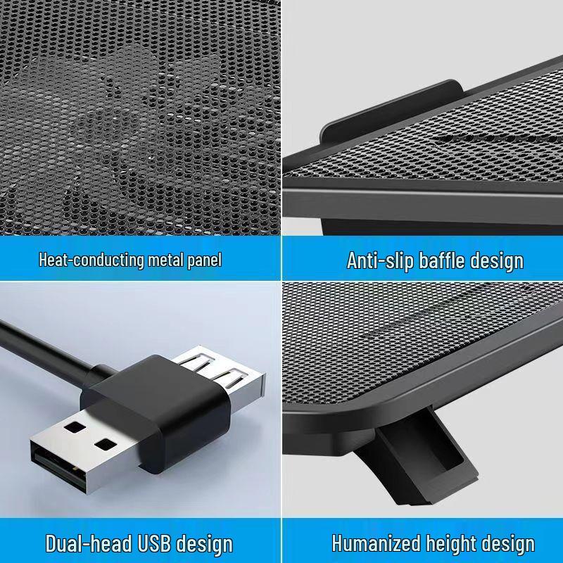 Yuzhu Xun Laptop Cooler with 5-Level Height Adjustment