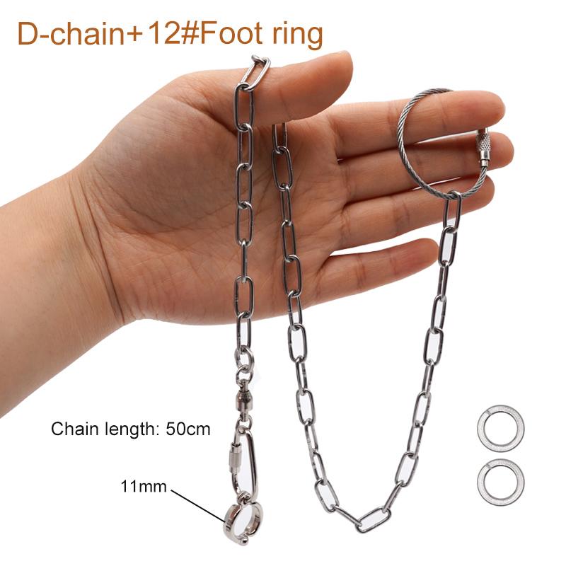 Parrot Stainless Steel Foot Ring Chain Opening Activity Ring for Lovebird Cockatiel Parakeet Bird Stand Anklet Bird Leg Rings