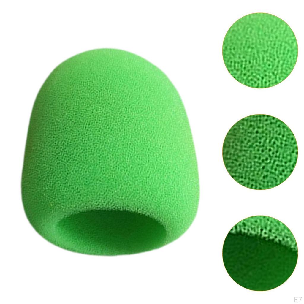 10 Pieces Handheld Microphone Cover Protection Windscreen Mic Sleeves Portable Sponge Foam