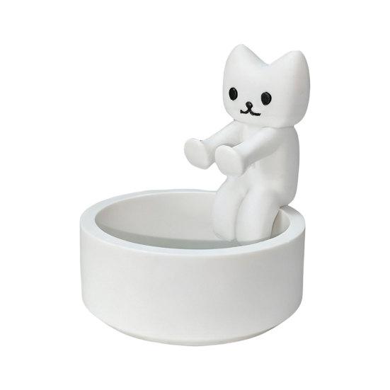 Umbra Studio Cute Cat Candle Holder, 3D Printed Tealight White Kitten Light Gift for Lovers