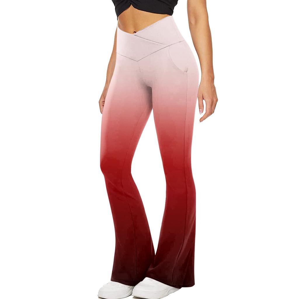 Damenmode Freizeit Cross Waist Sporttasche Yoga Leggings Hose