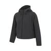 Mt Bonded Jacke Locker Geschnitten Mit Kapuze Sportlich Wasserabweisend Warme Jacke Damenjacke Schwarz JM4318