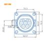 WUFEN Electric Vehicle Cars Charging Evse  Male Type 2 EV Sockets 16A-32A 1P 3 Phase for IEC 62196-2 EV Charger Adaptor Plug