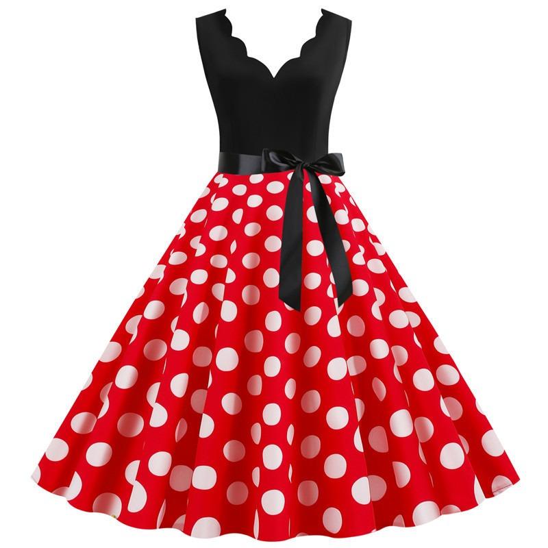 BITCED Women's Fashion Summer Spring V-Neck Sleeveless Casual Dresses