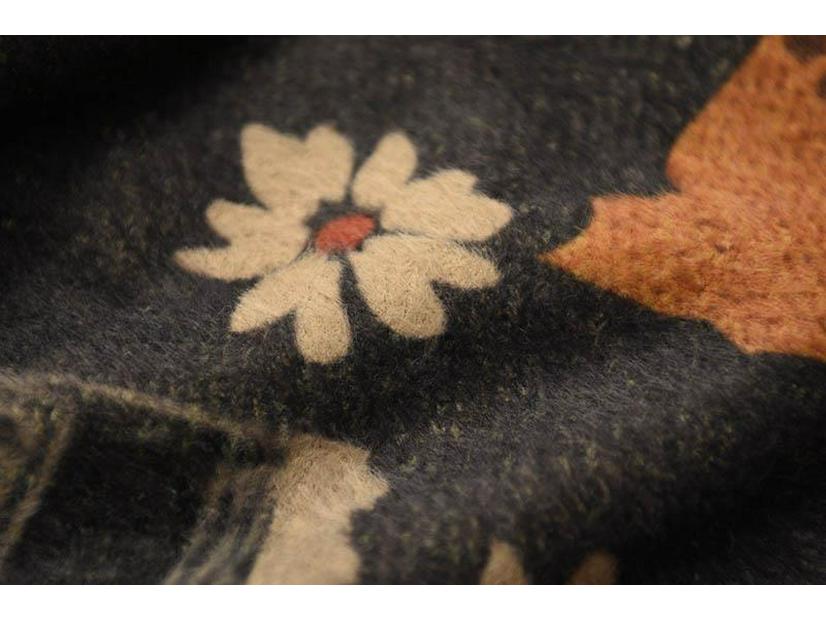 Vintage Autumn Winter Faux Mink Print Cardigan - Women's Loose Slimming Long Sleeve Knit Top