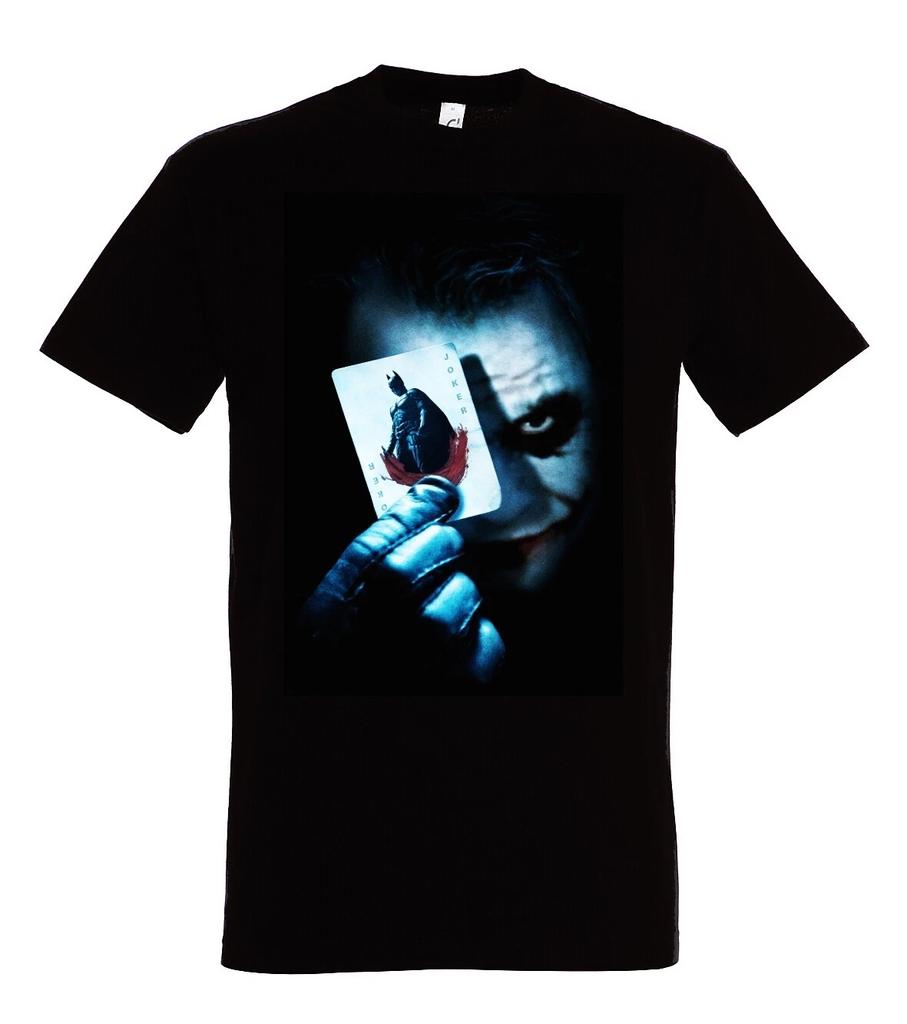 Youth Designz Maglietta da Uomo Joker Logo Stampa Cavaliere Fumetto Gotham Retrò Oscuro Divertente