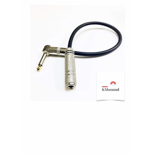 KMsound MOGAMI 2524 30cm Wireless Conversion Extension Patch Cable, L-S Male to Female, Made in Japan