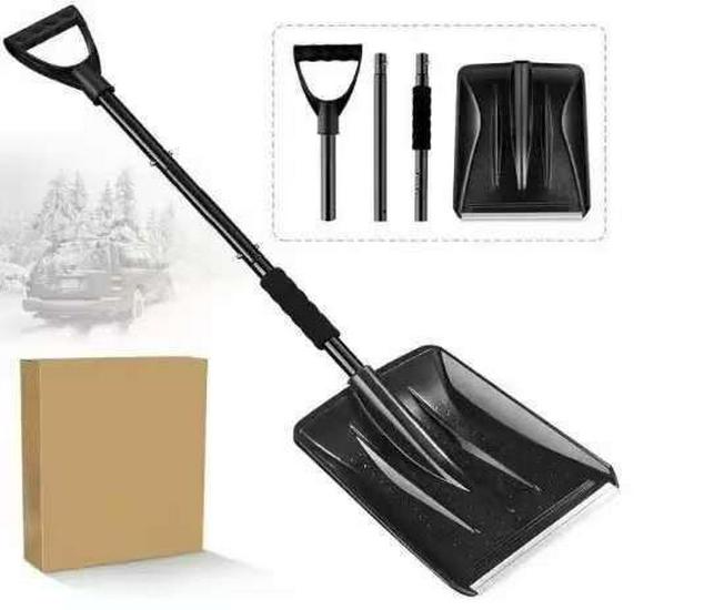 Multifunctional Retractable 3-in-1 Rotating Ice and Snow Removal Shovel Tool