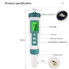 8 In 1 Multi Functional Water Quality Meter Portable Digital PH Tester Drinking Water Aquariums Water Quality Tester Pen