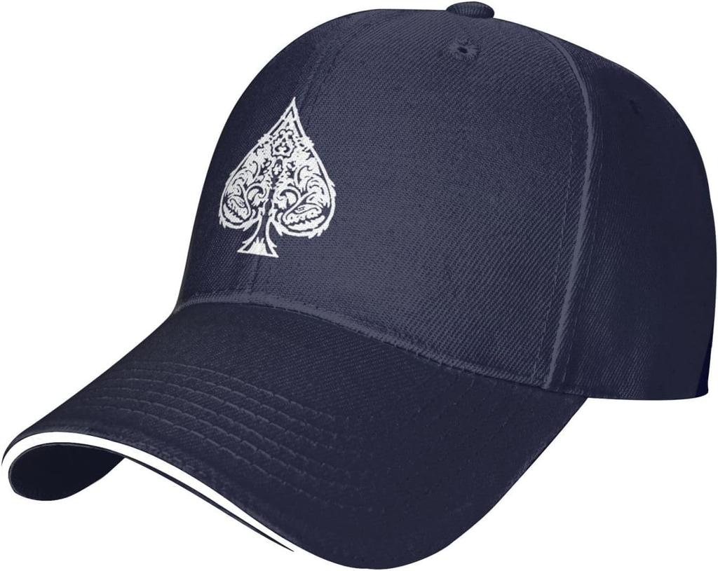 Poker Baseballkappe Ass Pik Unisex Klassisch Verstellbar Sandwich