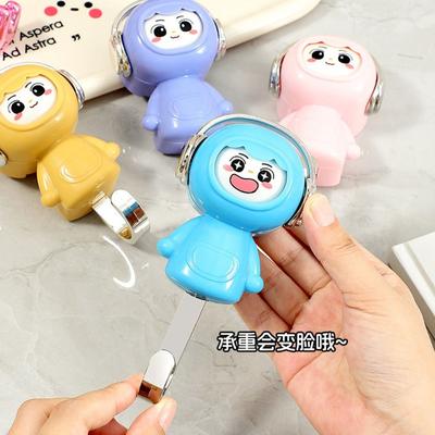 Creative Female Face Changing Hook Self-Adhesive Seamless Clothes Hook Sundries Organizer Accessories Household