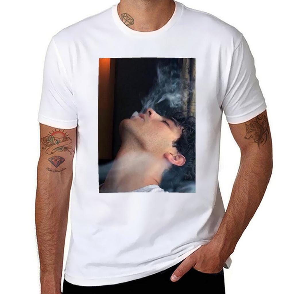 2026 Summer Unisexs Portrait Print Roundneck Tshirt 100 Cotton Loosefitting Street Style Soft And Breathable Shortsleeved