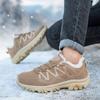 Plush Unisex Hiking Shoes Fur-lined Winter Outdoor Sneakers Men Women Warm Cotton Shoes Anti-slip Climbing Sports Shoes