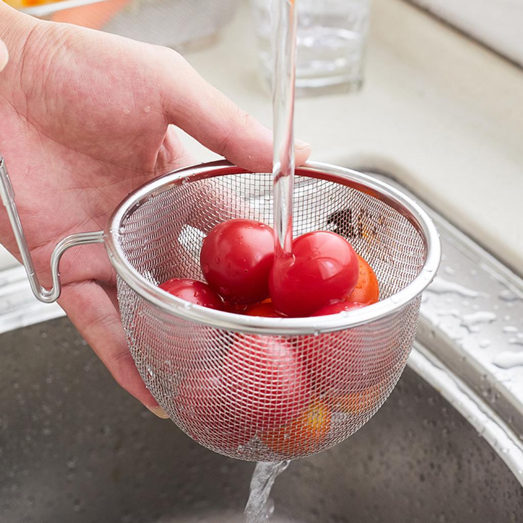 Fine Mesh Strainer Basket With Handle Premium Stainless Steel Fine Mesh Strainer for Enhanced Food Texture and Taste