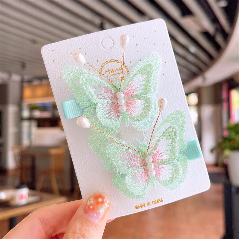 Rainbow Bow Braided Hair Clip for Girls - Cute Hair Accessory with Ribbon Hairpin