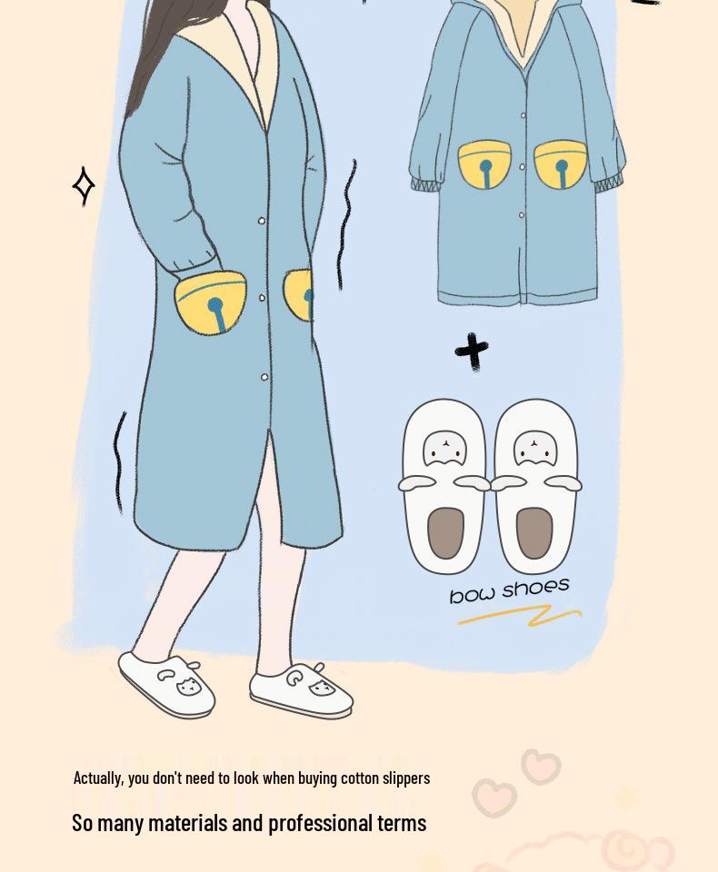 2025 New Postpartum Non-Slip Cotton Slippers for Indoor Winter Wear - Closed Heel, Unisex