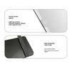 Auto Sun Visors Mounted Vanity Mirror With Distortion Free Reflection And ABS Construction For On The Go Touch Ups