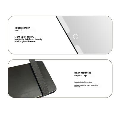 Auto Sun Visors Mounted Vanity Mirror With Distortion Free Reflection And ABS Construction For On The Go Touch Ups
