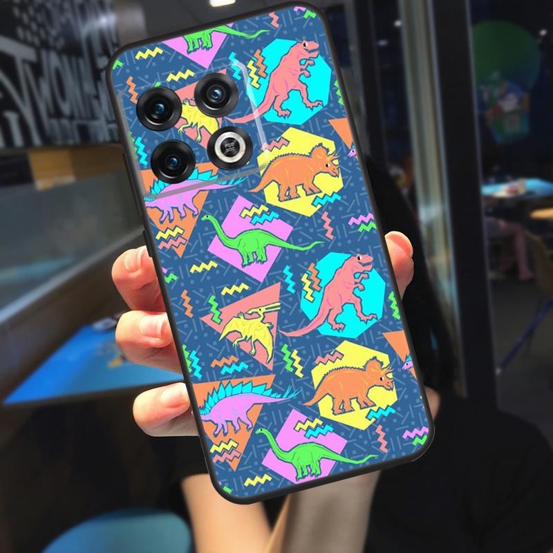 Skeleton Dinosaur Pattern Funda For OnePlus 10T 8T 9RT 12 13 13R 11 9 10 Pro OnePlus Nord 4 CE 2 3 Lite N20 N30 Case