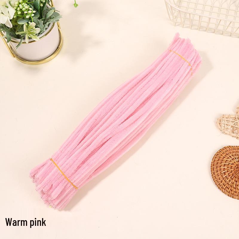 Velvet Chenille Stems: Mixed Color Macaron Twist Sticks