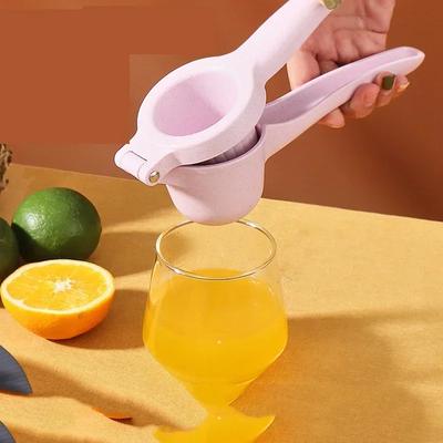 Espremedor de Limão Manual Fácil de Segurar Design de Copo Profundo Espremedor de Limão Mão Palha de Trigo Espremedor de Laranja