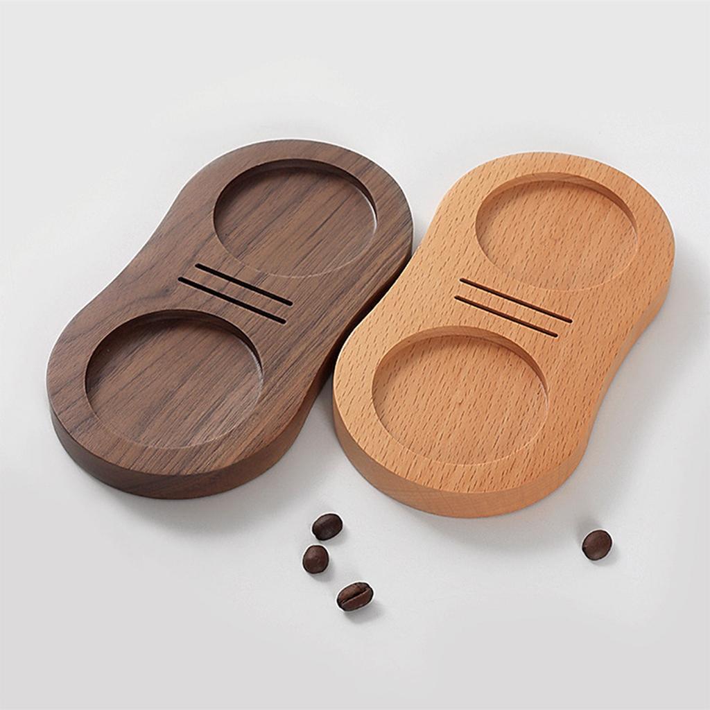 Universal 51/53/58mm Wood Coffee Tamper Holder Wooden Espresso Tamper Mat Stand Coffe Tamper Station Wooden Storage Base