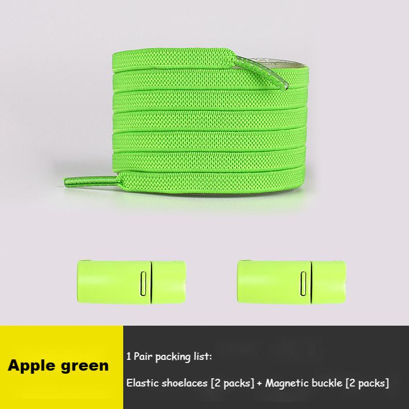 No Tie Shoe Laces Elastic Sneakers Shoelaces Multicolor Magnetic Lock Shoelace Kids Adult Quick Laces One Size Fits All Shoes