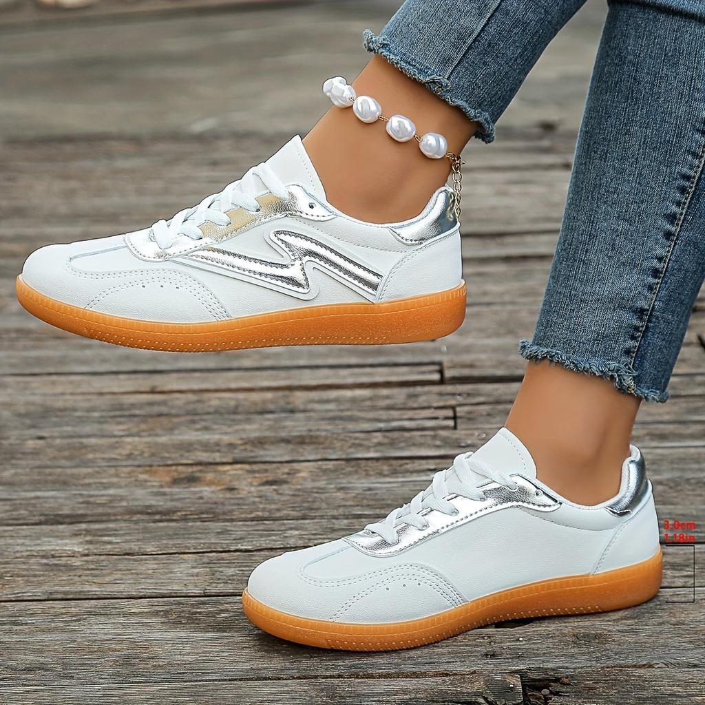 Dames Lettvekt Sklisikre Fritidssneakers Livlig Rosa & Svart Syntetisk Overdel Lavsko med TPR-såle, Pustende Stofffôr