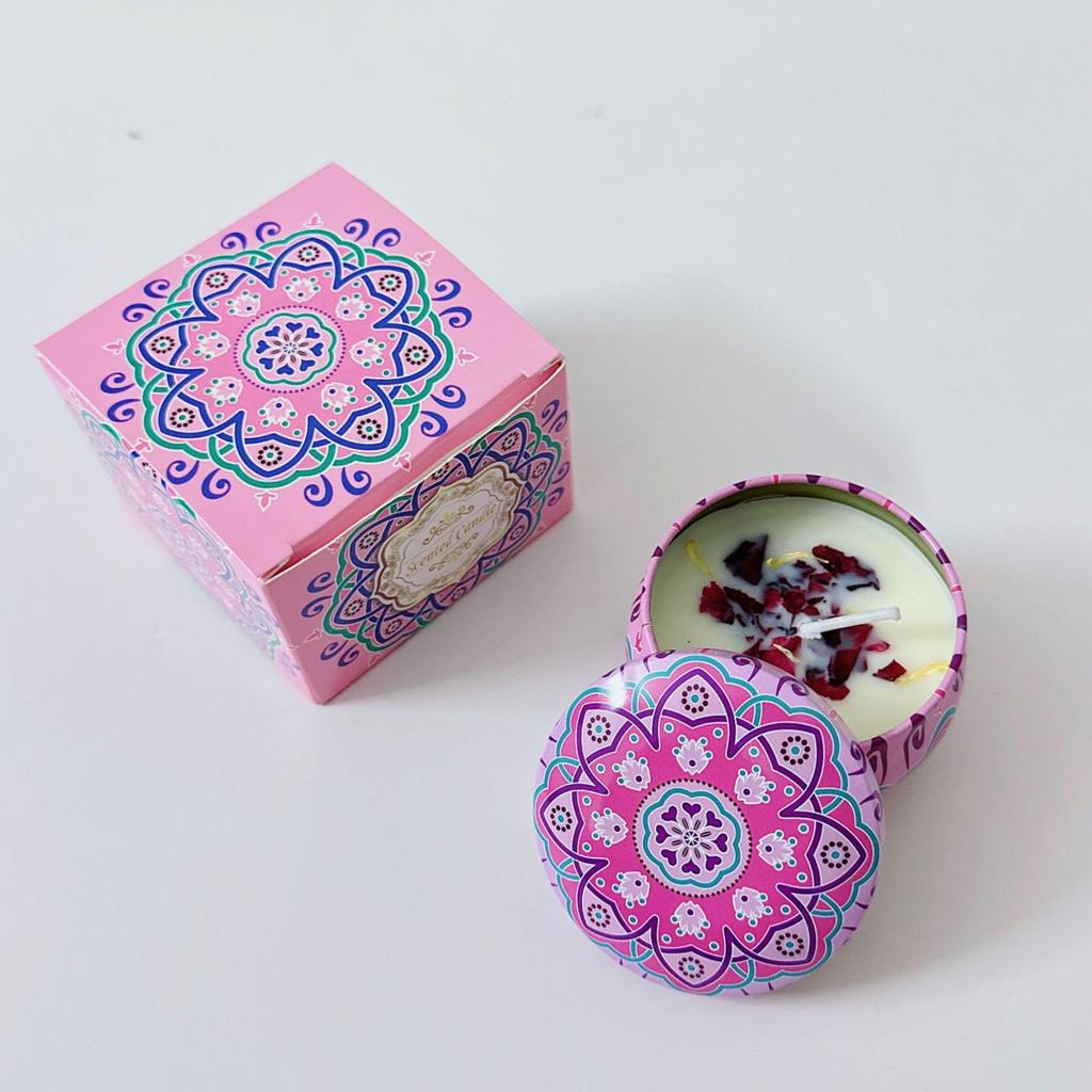 Soy Wax Dried Flower Scented Candle – Wedding & Birthday Aromatherapy Gift