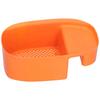 Sink Drain Rack Multifunctional Fruit Vegetable Drainer Leftovers Filter for Kitchen UseOrange