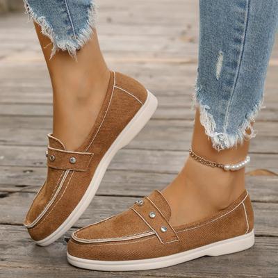 Lässige und vielseitige Damen-Slipper 2024 Herbst Leichte und bequeme Damen-Flats Rutschfeste und abriebfeste Arbeitsschuhe