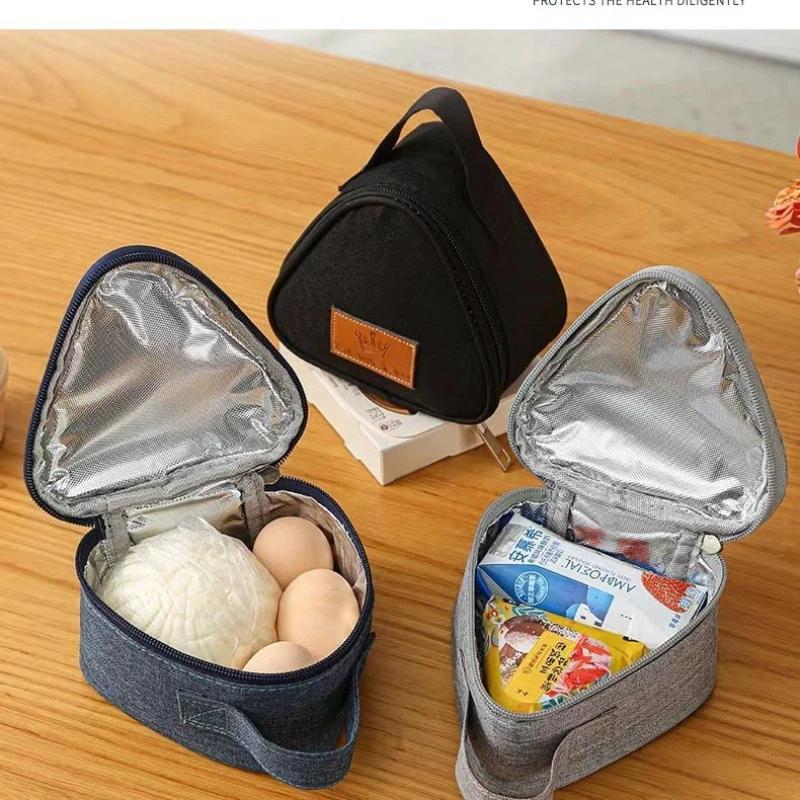 Rice Ball Bag, Insulated Lunch Bag, Triangular Bento Bag, Milk, Sandwich, Egg, Breakfast Bag, in Stock, Insulated Bag