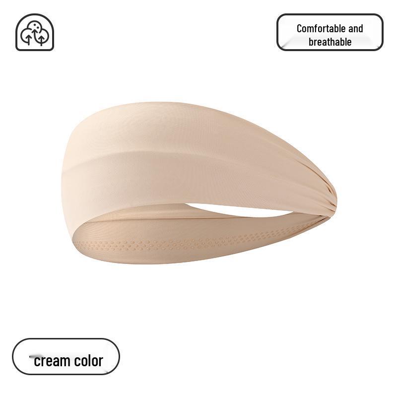 Unisex Sweat-Absorbing Embroidered Headband for Sports, Running, Fitness, and Yoga