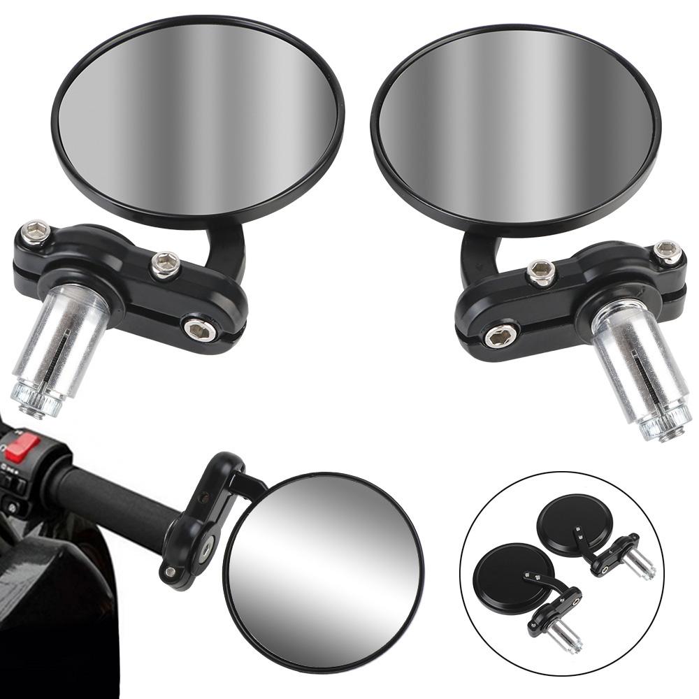Motorsykkelspeil 22mm Universalhåndtaksendemontering Baksidespeil 2stk Motorsykkeltilbehør