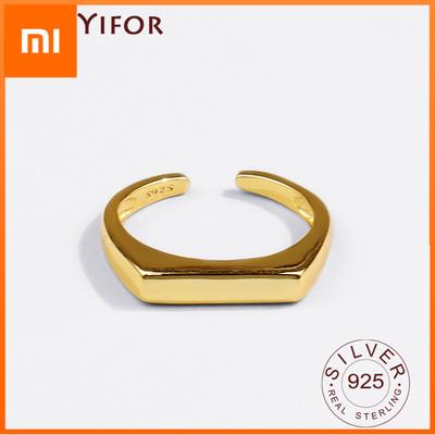 925 Sterling Silver Rings for Women Vintage Wedding Trendy Jewelry Large Adjustable Antique Rings Anillos