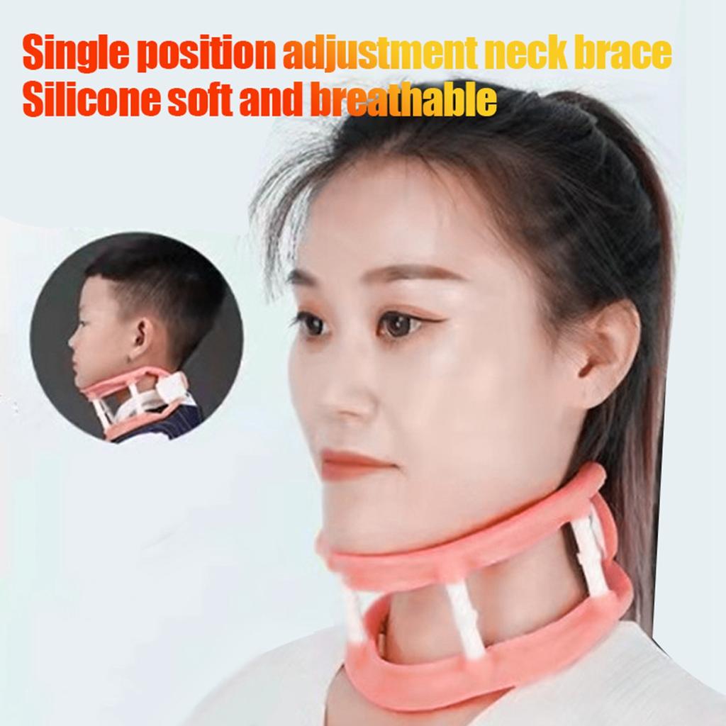 Silicone Neck Support Brace Prevent Bow Cervical Spine Traction Stretcher