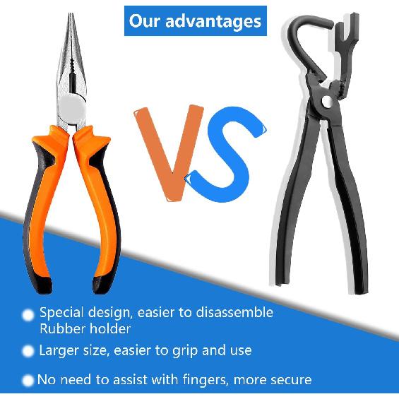 Exhaust Hanger Removal Tool,Rubber Bracket And Exhaust Hanger Separation Exhaust Pliers,Compatible With All Exhaust Rubber Hangers