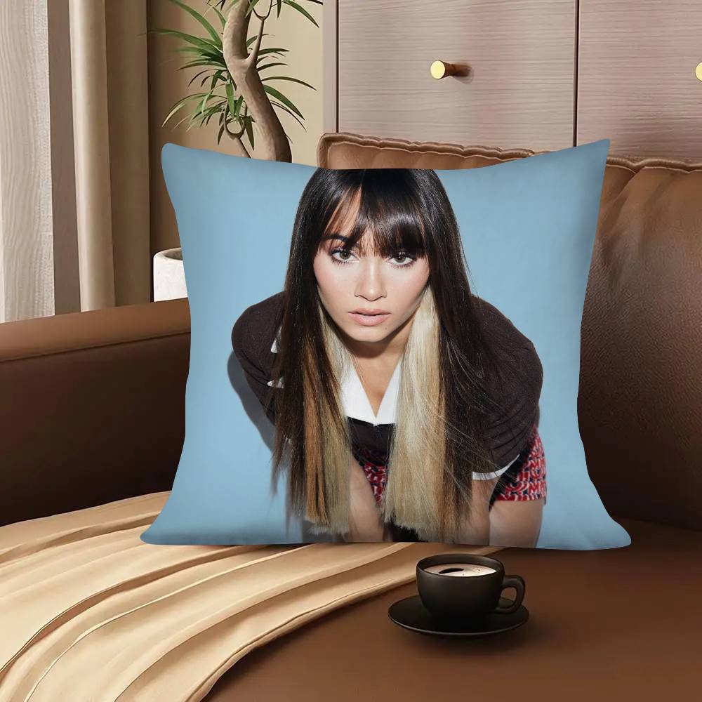 1Pc Popular Spanish Singer A-Aitana O-Ocana Pillow Case Fashion Square Pillowcase Bedroom Sofa Room Ins Decoration Leisure