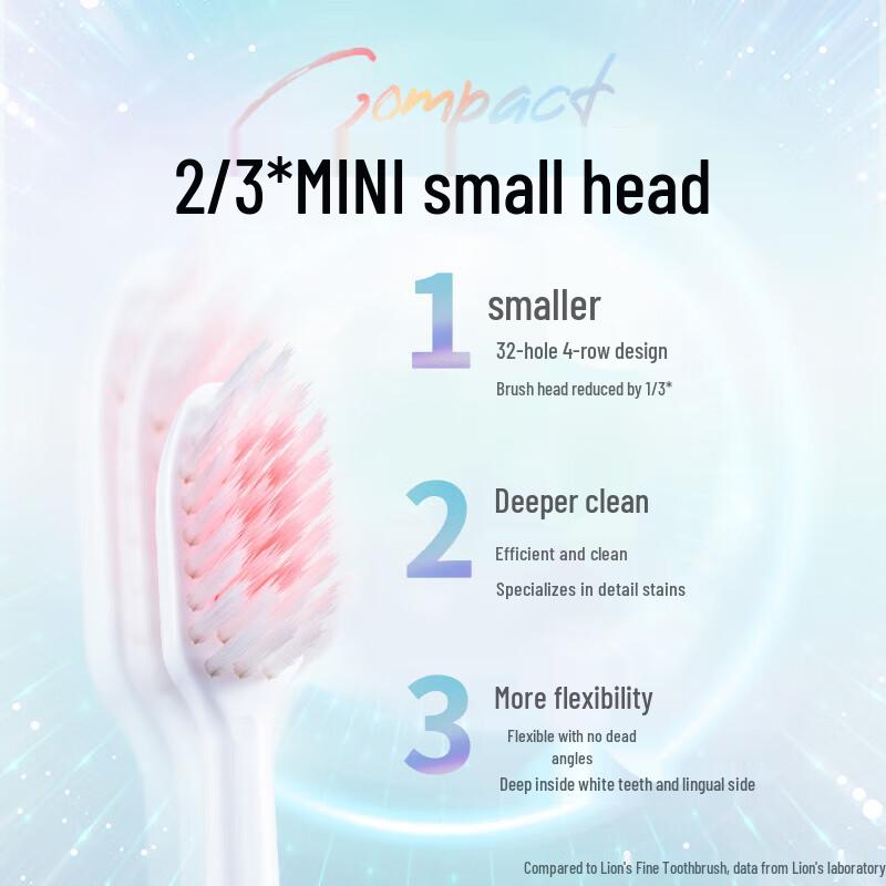 Lion FINE-CARE Exquisite Toothbrush 3-Pack