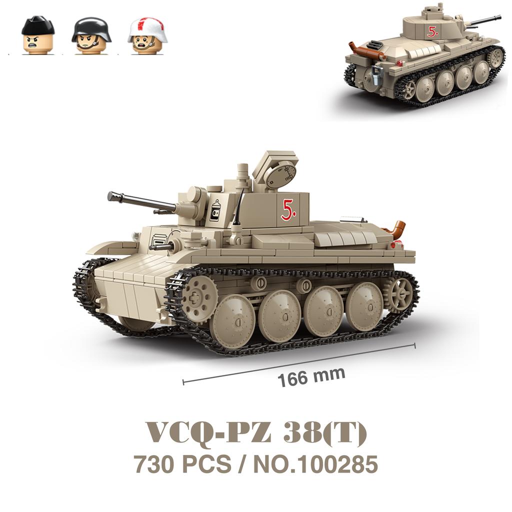 Military Tanks Stuart SdKfz251 PanzerVI Sherman US Army Quan Guan WW2 Soldier Figure Model Building Block Brick Kid Children Toy