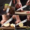 Professional Chef's Knife 5Cr15Mov Stainless Steel Meat Cleaver Santoku Knife Kitchen Vegetable Slicing Knife