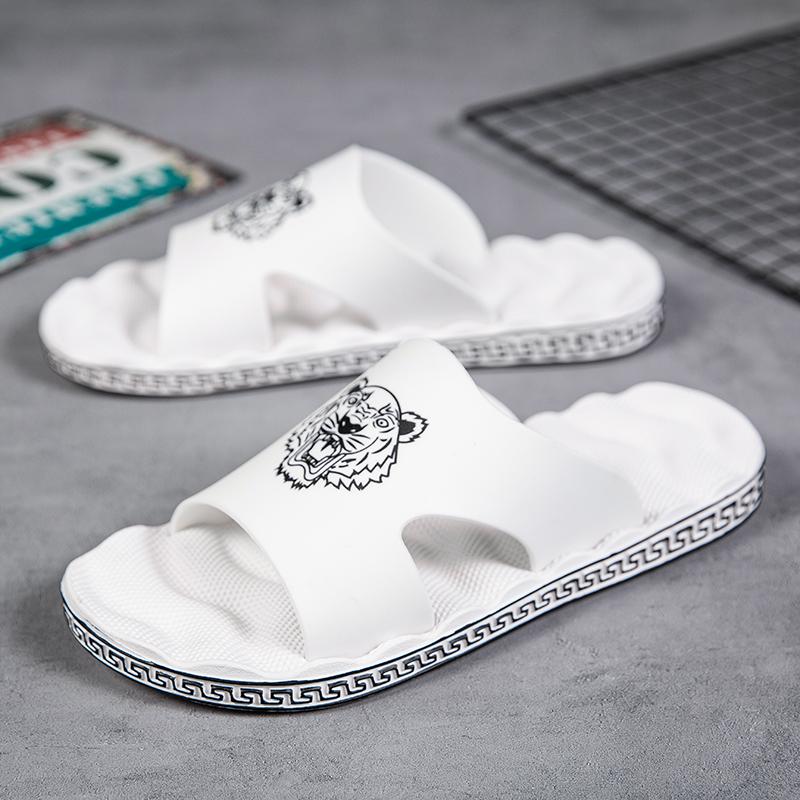 

Summer Fashion EVA Men s Slippers Outdoor Lightweight Man Beach Shoes Soft Bottom Indoor Home Slippers Non-Slip Bathroom Slides 39 белый