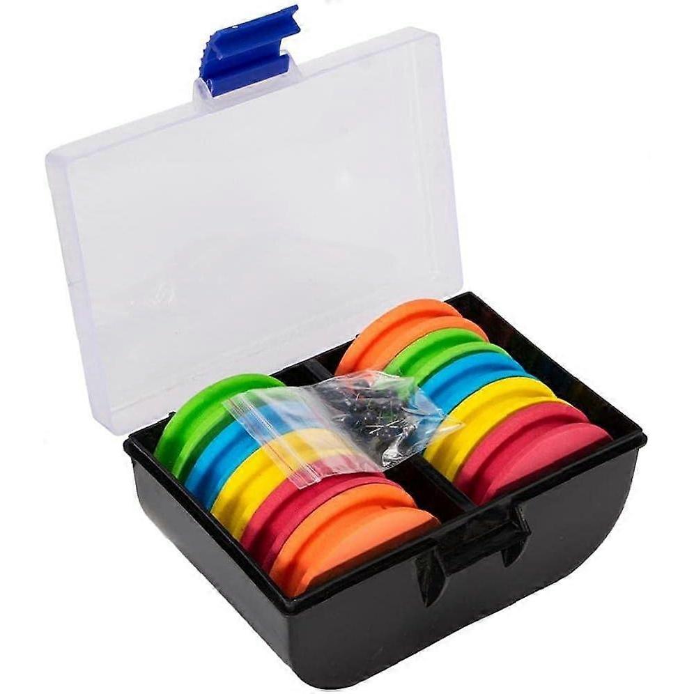 Rig-Wickler Angel-Wickelbrett Rig-Wickler-Etui Schnurzubehör für Meeresangeln Match 10 Stück Angelwerkzeugzubehör (bunt) (10 Stück)