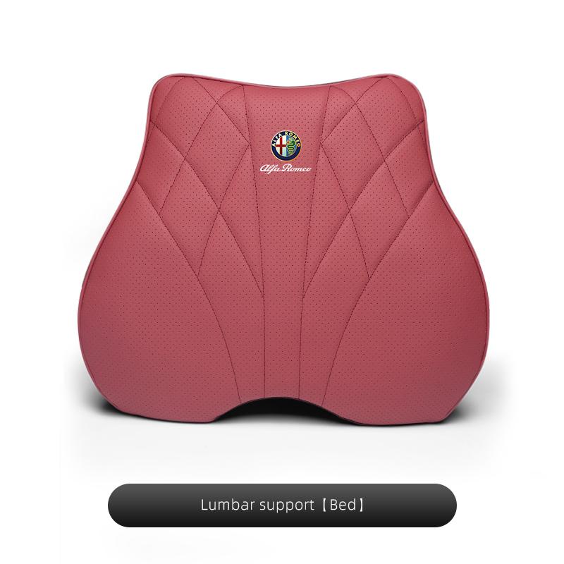Memory-Schaumstoff Auto Sitzbezüge Atmungsaktives Nackenkissen Lendenwirbelstütze Für Alfa Romeo Giulietta Mito 159 Giulia Stelvio 156 147