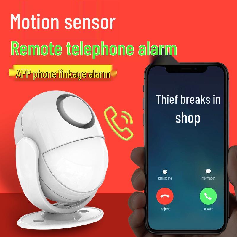 WP71 Home Infrared Sensor WiFi Anti-theft Sound & Light Alarm for Doors & Windows with App Notifications WP71-WIFI
