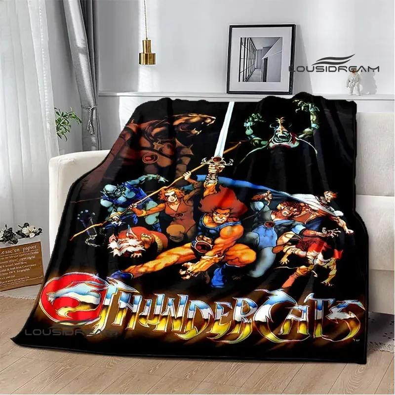 Thundercats Cartoon-Druckdecke, warme Decke für Kinder, T-Flansch-Decke, Heimreisedecke, Bettauskleidung, Geburtstagsgeschenk